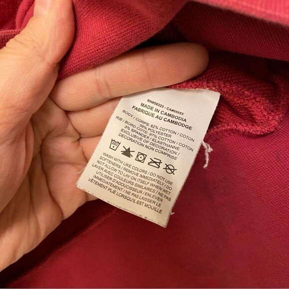 Nike Pro Dri-FIT Get Fit Crew Sweatshirt crop red DD1955-615 woman’s L - Picture 6 of 10